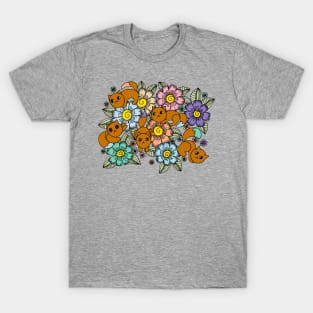 Cats in the Flowers T-Shirt